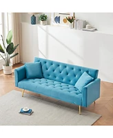71" Convertible Double Folding Living Room Sofa Bed