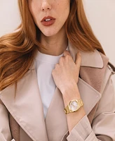 Movado Women's Bold Quest Swiss Quartz Ionic Plated Light Rose Gold Steel Watch, 28mm
