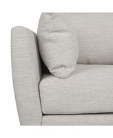 Modern Club Chair with Sophisticated Style and Walnut Wood Finish
