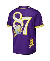 Freeze Max Men's Purple the Simpsons Homer '87 Baseball Jersey