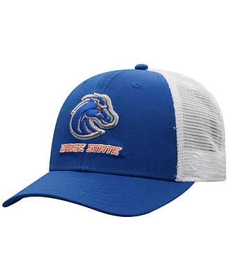 Top of the World Men's Royal/White Boise State Broncos Victory Baseline Adjustable Trucker Hat