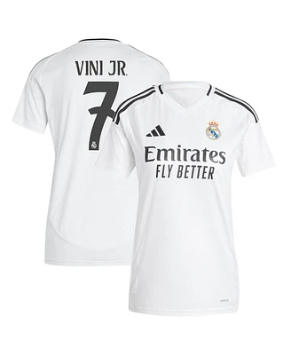 Adidas Women's Vini Jr. White Real Madrid 2024/25 Home Replica Player Jersey
