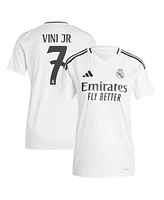 Adidas Women's Vini Jr. White Real Madrid 2024/25 Home Replica Player Jersey