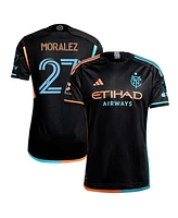 Adidas Men's Maximiliano Moralez Black New York City Fc 2024 24/7 Kit Authentic Player Jersey
