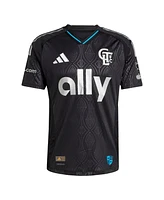 Adidas Men's Patrick Agyemang Black Charlotte Fc 2025 Fortress Kit Authentic Player Jersey