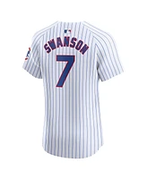 Nike Men's Dansby Swanson White Chicago Cubs Home Elite Player Jersey