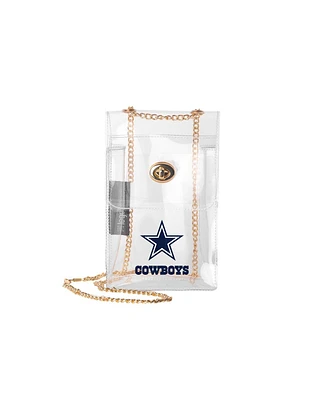 Logo Brands Dallas Cowboys Clear Essential Crossbody Purse