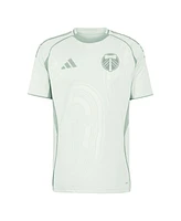 Adidas Men's Light Green Portland Timbers 2025 One Planet Pre-Match Jersey
