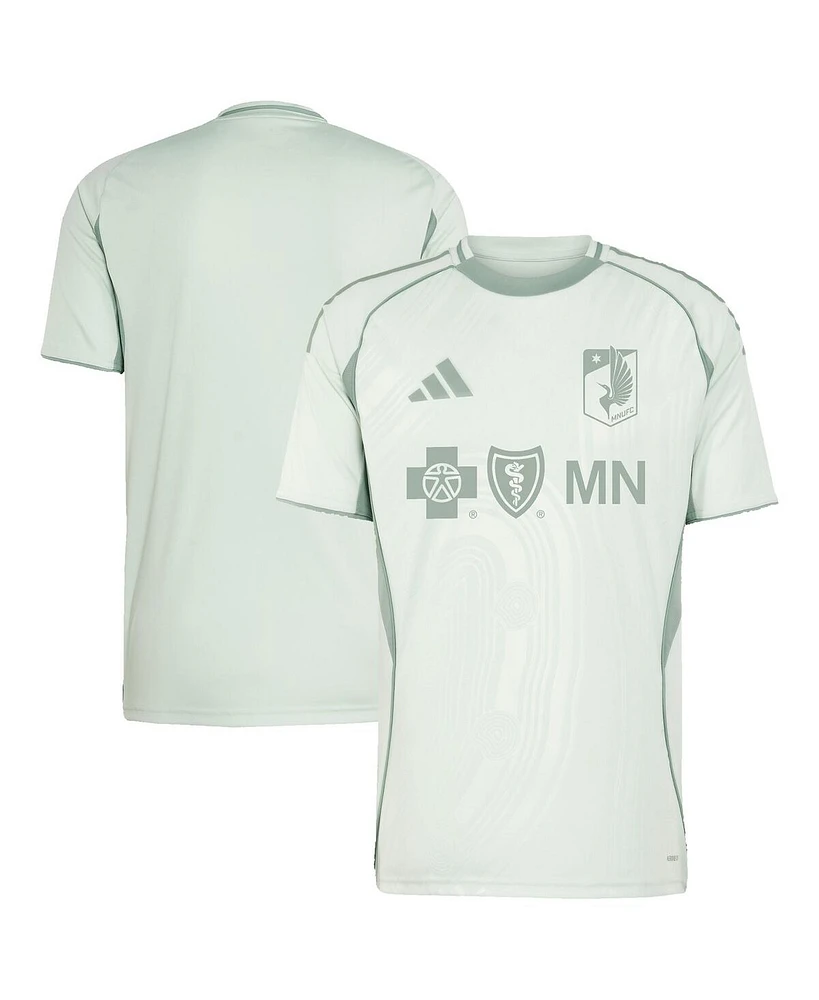 Adidas Men's Light Green Minnesota United Fc 2025 One Planet Pre-Match Jersey