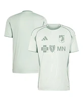 Adidas Men's Light Green Minnesota United Fc 2025 One Planet Pre-Match Jersey