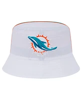 New Era Men's White Miami Dolphins Helmet Bucket Hat