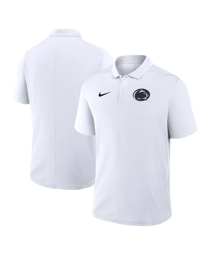 Nike Men's White Penn State Nittany Lions Primetime Victory Primary Logo Performance Polo Shirt