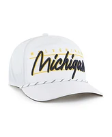 '47 Brand Men's White Michigan Wolverines Condor Hitch Brrr Adjustable Hat