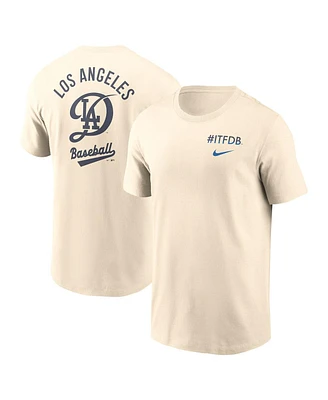 Nike Men's Cream Los Angeles Dodgers 2025 City Connect T-Shirt