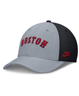 Nike Men's Navy/Red Boston Red Sox Rise Swoosh Performance Flex Hat