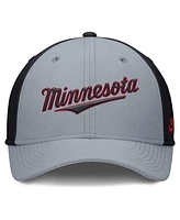 Nike Men's Navy/ Minnesota Twins Rise Swoosh Performance Flex Hat