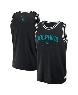 Fanatics Men's Black Miami Dolphins Elements Future Ground Jersey Tank Top
