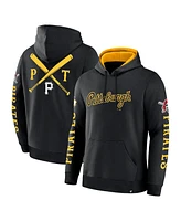 Fanatics Men's Black Pittsburgh Pirates Big City Legacy Fleece Pullover Hoodie