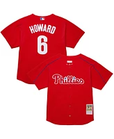 Mitchell & Ness Men's Ryan Howard Red Philadelphia Phillies Cooperstown Collection Batting Practice Jersey