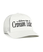 '47 Brand Men's and Women's Cream Alabama Crimson Tide Foundation Script Adjustable Trucker Hat