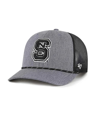 '47 Brand Men's Gray Nc State Wolfpack Carbon Rope Adjustable Hat