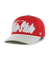 '47 Brand Men's Scarlet Ohio State Buckeyes Drop Shadow Rope Hitch Adjustable Hat