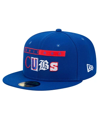 New Era Men's Royal Chicago Cubs Ransom 59FIFTY Fitted Hat
