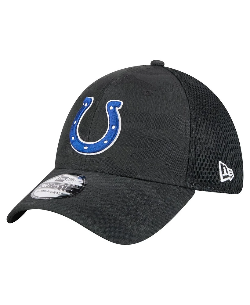 New Era Men's Black Indianapolis Colts Active Camo 39THIRTY Flex Hat