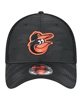 New Era Men's Black Baltimore Orioles Subtle Camo 39THIRTY Flex Hat