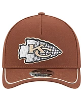 New Era Men's Brown Kansas City Chiefs Motorsport 9FORTY Adjustable Hat