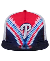 New Era Men's Philadelphia Phillies Tie-Dye Golfer Trucker Adjustable Hat