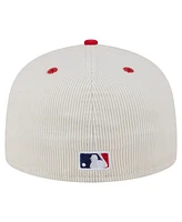 New Era Men's Cream/Red St. Louis Cardinals Two-Tone Corduroy 59FIFTY Fitted Hat