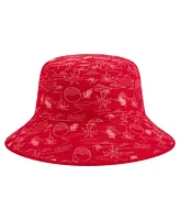 New Era Men's Red St. Louis Cardinals 2025 Spring Training All Over Print Bucket Hat