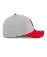 New Era Men's Gray/Red St. Louis Cardinals 2025 Batting Practice 9FORTY M-Crown Adjustable Hat