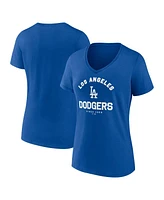 Logo Athletic Women's Royal Los Angeles Dodgers Unrivaled V-Neck T-Shirt