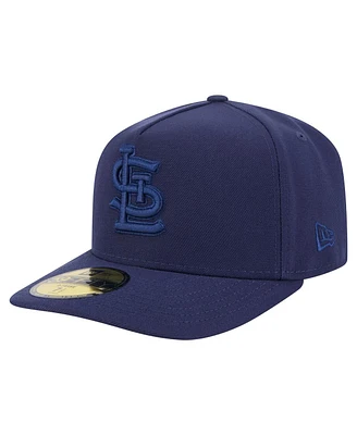 New Era Men's Navy St. Louis Cardinals Color Pack A-Frame 59FIFTY Fitted Hat