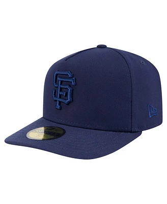 New Era Men's Navy San Francisco Giants Color Pack A-Frame 59FIFTY Fitted Hat