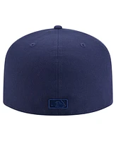 New Era Men's Navy Atlanta Braves Color Pack A-Frame 59FIFTY Fitted Hat