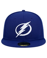New Era Men's Blue Tampa Bay Lightning Core 59FIFTY Fitted Hat