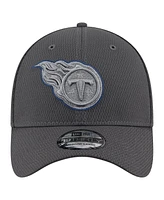 New Era Men's Graphite Tennessee Titans Main 39THIRTY Flex Hat