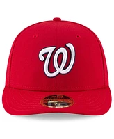 New Era Men's Red Washington Nationals National Baseball Hall of Fame Low Profile 59FIFTY Fitted Hat
