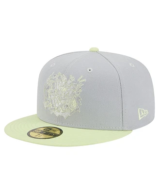 New Era Men's Gray/Light Green Teenage Mutant Ninja Turtles Two-Tone Color Pack 59FIFTY Fitted Hat