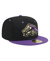 New Era Men's Black Fresno Grizzlies Copa de la Diversion 59FIFTY Fitted Hat