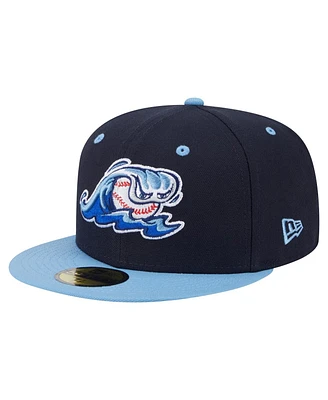 New Era Men's Navy/Light Blue West Michigan Whitecaps Authentic Collection 59FIFTY Fitted Hat