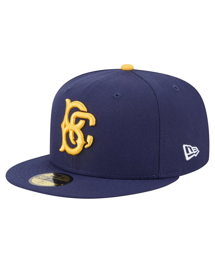 New Era Men's Navy Brooklyn Cyclones Authentic Collection 59FIFTY Fitted Hat