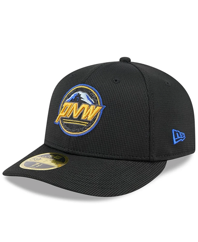 New Era Men's Black Seattle Mariners City Connect Batting Practice Low Profile 59FIFTY Fitted Hat
