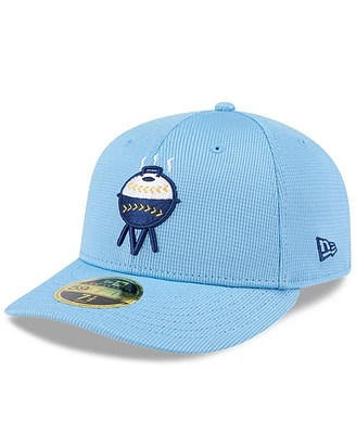 New Era Men's Light Blue Milwaukee Brewers City Connect Batting Practice Low Profile 59FIFTY Fitted Hat