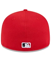 New Era Men's Red Cincinnati Reds City Connect Batting Practice Low Profile 59FIFTY Fitted Hat
