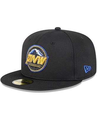 New Era Men's Black Seattle Mariners City Connect Batting Practice 59FIFTY Fitted Hat