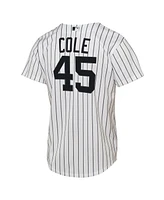 Nike Big Boys and Girls Gerrit Cole White New York Yankees Home Replica Player Jersey
